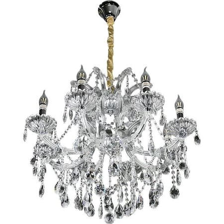 نجف شمعدان فضي الارتفاع600 القطر700 E14*8L