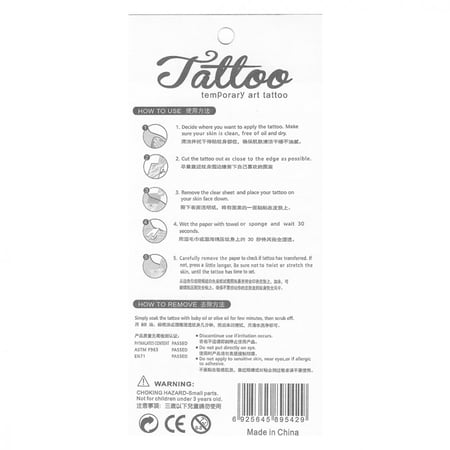 تاتو مؤقت نسائي مقاوم للماء YW-503