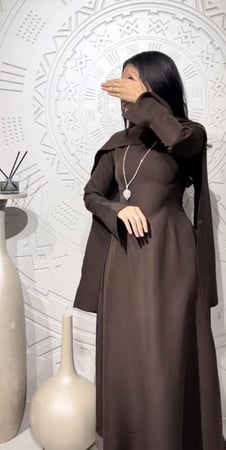 فستان سما بني جميل