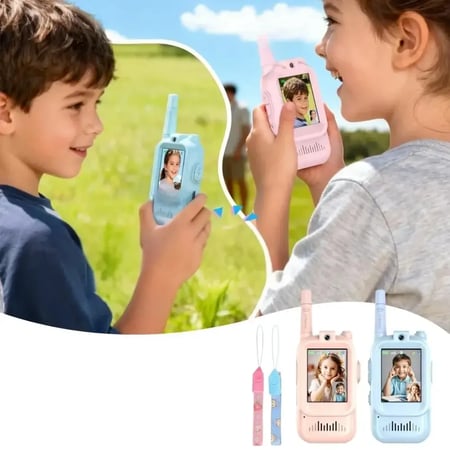 جهاز اتصال لاسلكي ثنائي الاتجاه للأطفال (عدد 2)