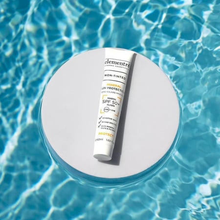 إلمنتري مينرال كريم واقي شمس خافي عيوب فيزيائي SPF +50 حجم 50 مل