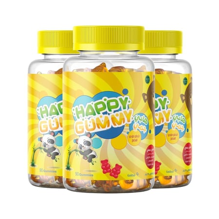 باقة فيتامين هابي جاميز  فيتامينات متعددة للأطفال 90 حلوى 3 عبوات