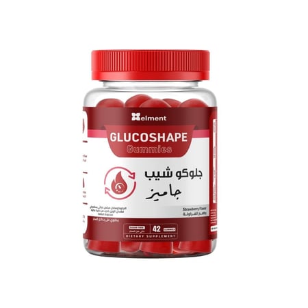 جلـوكو شيب جاميز 42 قطعة حلوى الجلوكومنان من ايلمينت - Gluco Shape Glucomannan Gummies