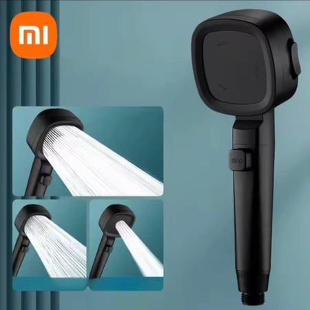 فوهة الاستحمام ذات الضغط العالي من Xiaomi لتوفير تجربة استحمام محسنة. تتميز بأربعة إعدادات سرعة قابلة للتعديل.