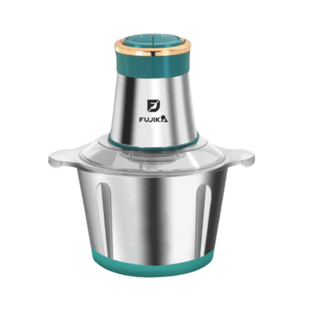 فوجيكا قطاعة بصل وخضار 2 لتر - 300 واط - ستانلس ستيل - فضي - FJK-402