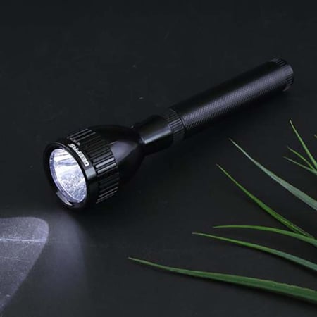 جيباس كشاف LED قابل لإعادة الشحن الطاقة، فائق السطوع - 3 واط - أسود - GFL3854