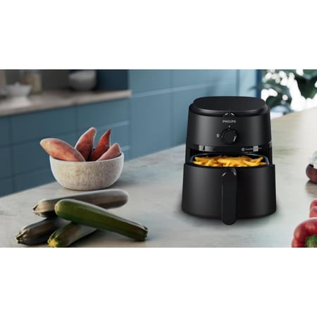 فيليبس قلاية هوائية من سلسة 1000 - 3.2 ليتر - 1300 واط - أسود - NA110