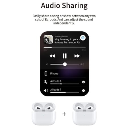 موج ماكس بكج مكون من ساعة الكترونية ذكية وسماعات أذن بلوتوث EARBUDS لاسلكية - SW002
