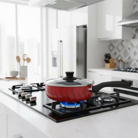 تيفال مقلاة عميقة مع غطاء - 20 سم - C54824