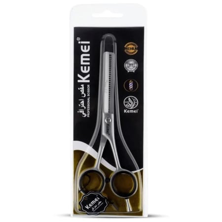 كيمي Premio 6.0 مقص احترافي بحواف مشرشرة - فضي