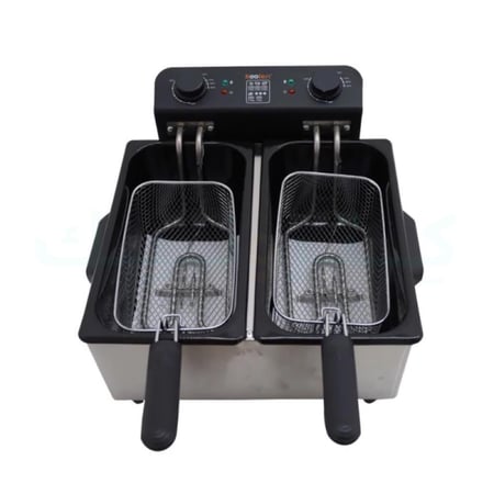 كولين قلاية زيت عميقة ستانلس ستيل بسلة مزدوجة - 6 ليتر - 2800 واط - 2013