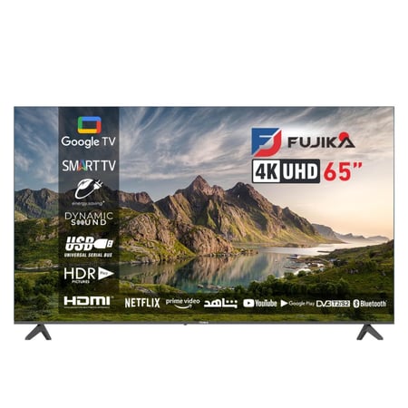 شاشة تلفزيون فوجيكا 65 بوصة UHD 4K ذكية بنظام Google TV – موديل FJ-65Q6