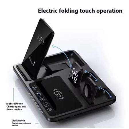 موج ماكس منصة شحن - 15 واط - 4 في 1 - موديل MX1