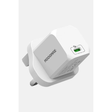 موج ماكس شاحن - منفذ PD 20 واط - أبيض - MAX-FB03UWE