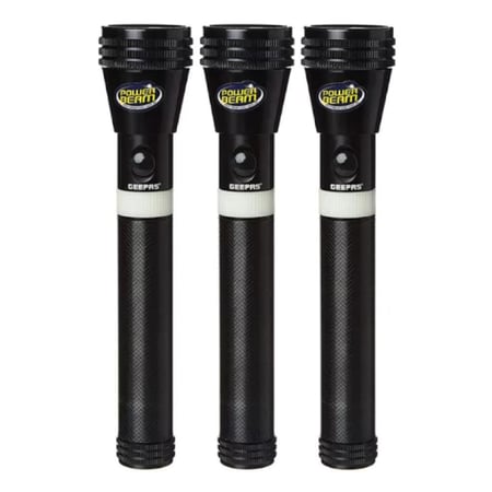 جيباس طقم كشافات LED مقاومة للماء - 3 قطع - أسود - GFL4623