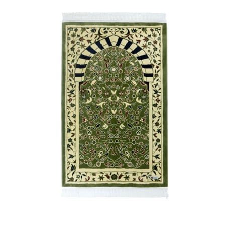 سجادة الروضة المباركة - أخضر فاتح - متجر ميلا ستار الالكتروني