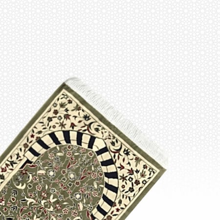 سجادة الروضة المباركة - أخضر فاتح - متجر ميلا ستار الالكتروني