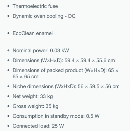فرن بلت ان جورنيا 60 سم غاز  BOG632E00XGK