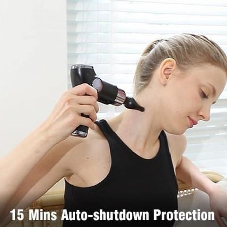 جهاز مساج وتدليك قابل لاعادة الشحن مع 4 رؤوس تدليك