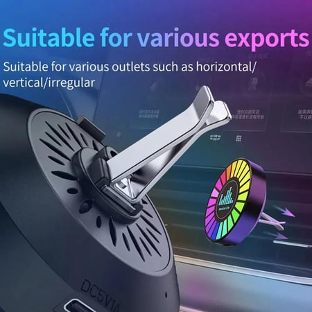 فواحة وإضاءة ليد ملونة حساس للصوت قابل لإعادة الشحن السريع