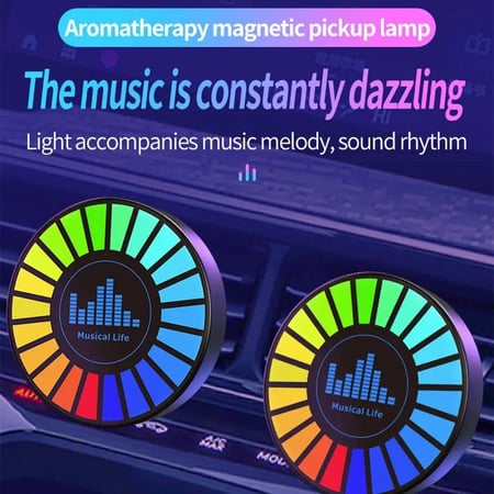 فواحة وإضاءة ليد ملونة حساس للصوت قابل لإعادة الشحن السريع