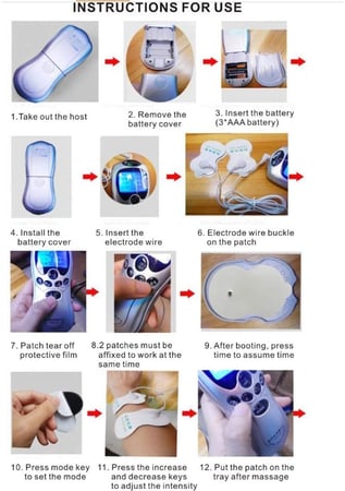 جهاز مساج العلاج الرقمي بالنبض الكهربائي