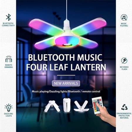 سبيكر لاسلكي بلوتوث واضاءة ليد مع ريمونت كنترول تحكم بعن بعد