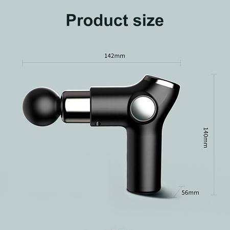 جهاز مساج وتدليك قابل لاعادة الشحن مع 4 رؤوس تدليك