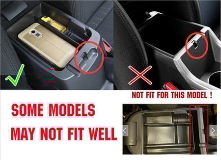 صندوق تخزين مركزي لأغراض السيارة متوافق مع كيا سبورتاج