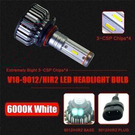 زوج مصابيح أمامية للسيارة 3 ألوان جودة ممتازة