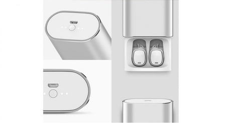 سماعة بلوتوث لاسلكية من QCY-T1 PRO لون فضي