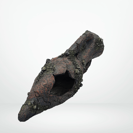 ديكور لاحواض السمك شكل الجرة المكسورة مقاس 15x12x32