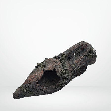 ديكور لاحواض السمك شكل الجرة المكسورة مقاس 15x12x32