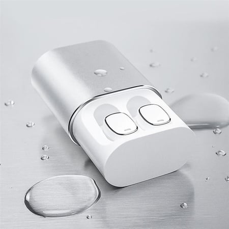 سماعة بلوتوث لاسلكية من QCY-T1 PRO لون فضي