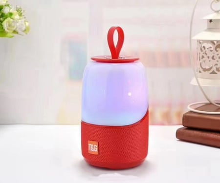 سبيكر لاسلكي بلوتوث محمول مزود باضاءة ملونة