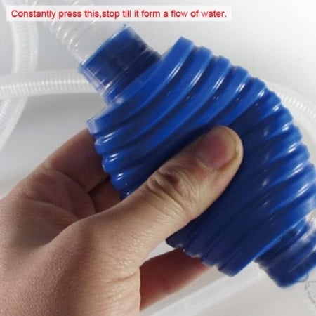 مضخة ماء لتنظيف أحواض السمك بالضغط اليدوي لتغيير المياه