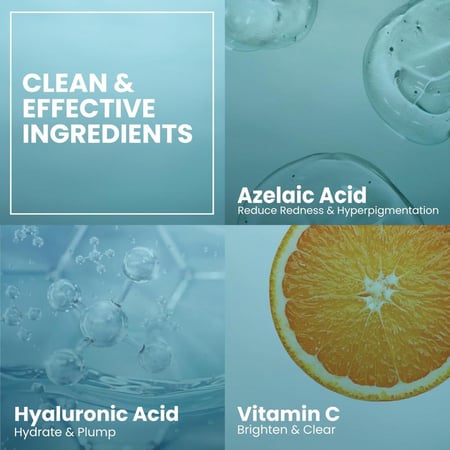 سيروم الوجه بحمض الأزيليك 10بالمية من إيفا ناتشورالز 60 مل