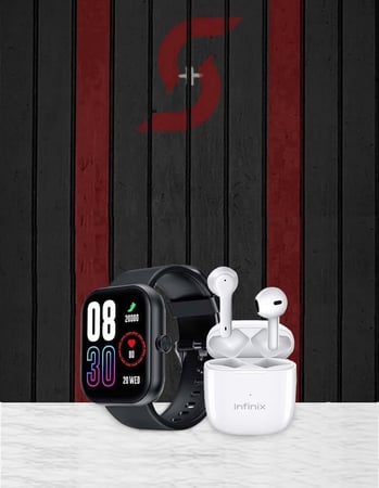 INFINIX | بكج الجمعة الحمراء - ساعة + سماعة