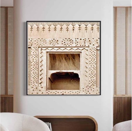 لوحات جدارية منوعه من اعمالي في الزخرفة النجدية