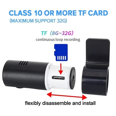 داش كام او كميرات او كاميرا واي فاي للسيارات توصيل سهل للتشغيل