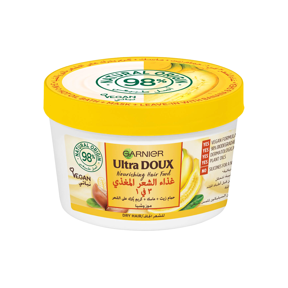 غارنييه اللترا دوكس مغذي للشعر 390 مل-GARNIER U/D NOURISHING HAIR FOOD 390ML