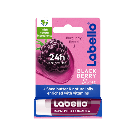 لابيلو مرطب للعناية بالشفاة بالتوت 4.8 جم-LABELLO BLACK BERRY SHINE