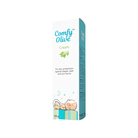 كومفي كريم الزيتون لالتهابات الحفاض 100 مجم-COMFY OLIVE CREAM 100GM