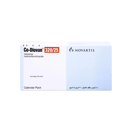 كو-ديوفان 320 مجم /25 مجم  28 قرص-CO-DIOVAN 320MG/25MG 28TAB.