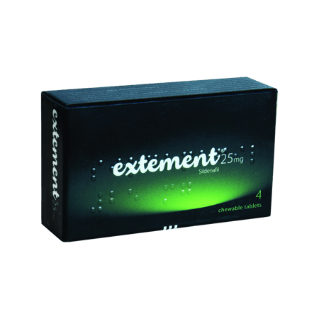 اكستمنت 25 مجم 4 أقراص مضغ-EXTEMENT 25MG CHEWABLE 4TAB