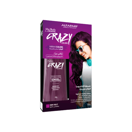 التامودا شامبو صبغة للشعر 120 جرام بنفسجي قاتم-ALTAMODA C/CRAZY COLOR 120G (DARK VIOLET)