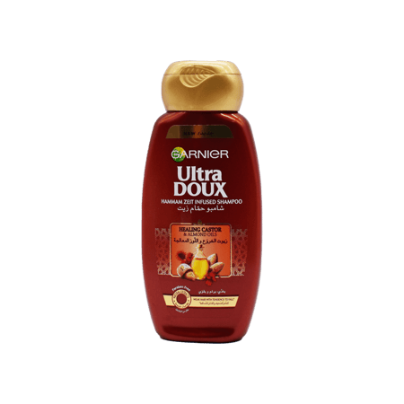 غارنيه الترا دوكس شامبو بزيت الخروع 200 مللي-GARNIER U/D SHAMPOO HEALING CASTOR 200 ML