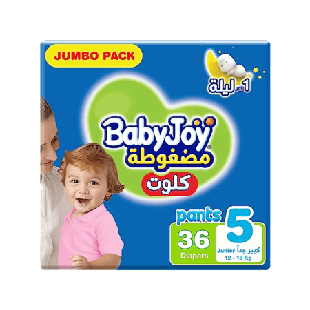 بيبي جوي رقم5 36 حفاض-BABYJOY CLOTTE NO-5 36''