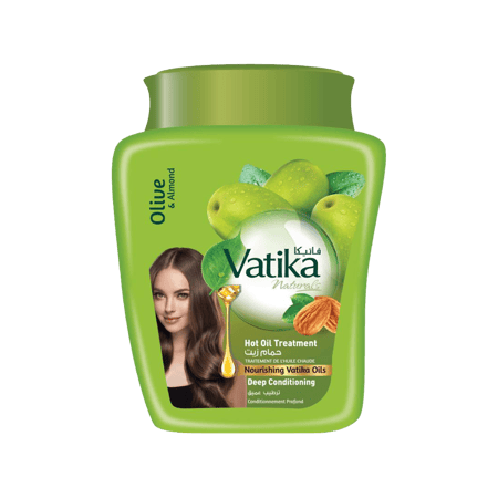 فاتيكا حمام زيت نرطيب عميق (زيتون -لوز-حناء) 500جرام-VATIKA DEEP COND. HAIR TREAT. 500GM