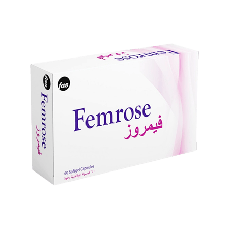 فيمروز 60 كبسولة جيلاتينية مكمل غذائي-FEMROSE 60SOFTGEL CAP (FAS)
